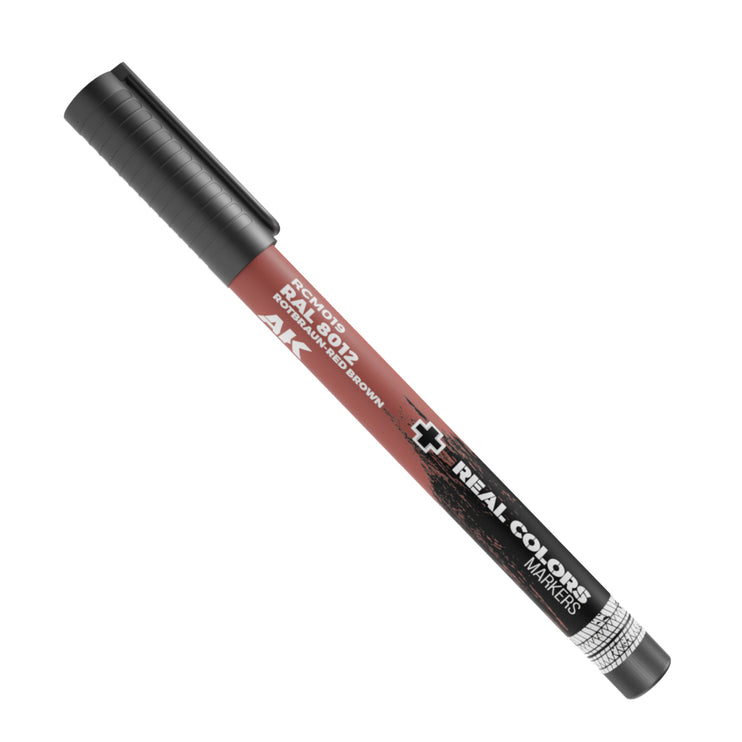 AK Interactive Real Colors Markers RAL 8012 Rotbraun-Red Brown