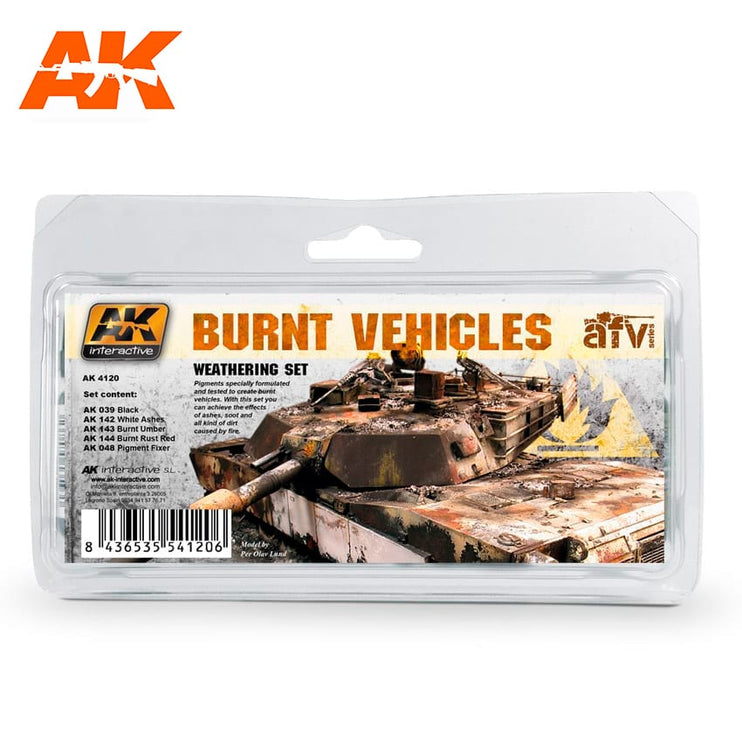 AK Interactive Burnt Vehicles Set