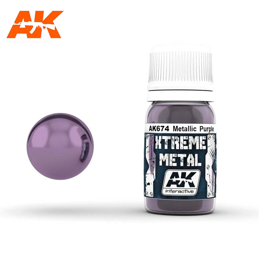 AK Interactive Xtreme Metal Purple Metallic Paint 30ml Bottle