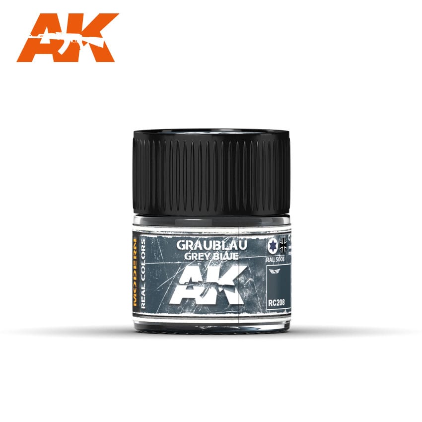 AK Interactive Real Colors Graublau-Grey Blue RAL 5008 10ml