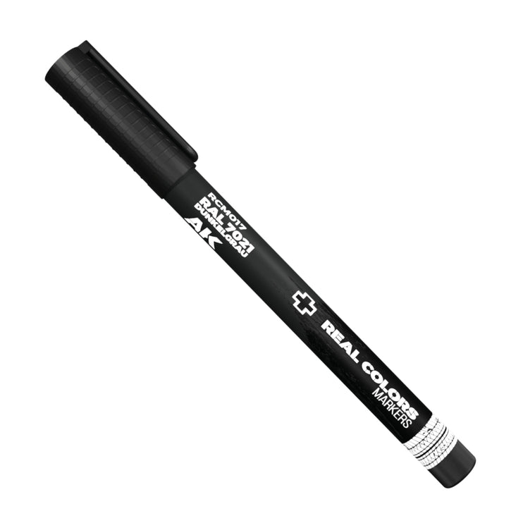 AK Interactive Real Colors Markers RAL 7021 Dunkelgrau