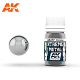 AK Interactive Xtreme Metal Chrome Metallic Paint 30ml Bottle