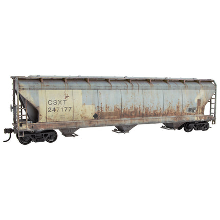 Micro Trains HO Scale CSXT Weathered Hopper Kit RD# CSXT 247177