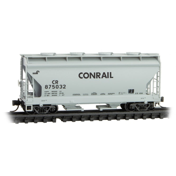 Micro Trains Line N 2-Bay Covered Hopper Conrail Rd# 875032