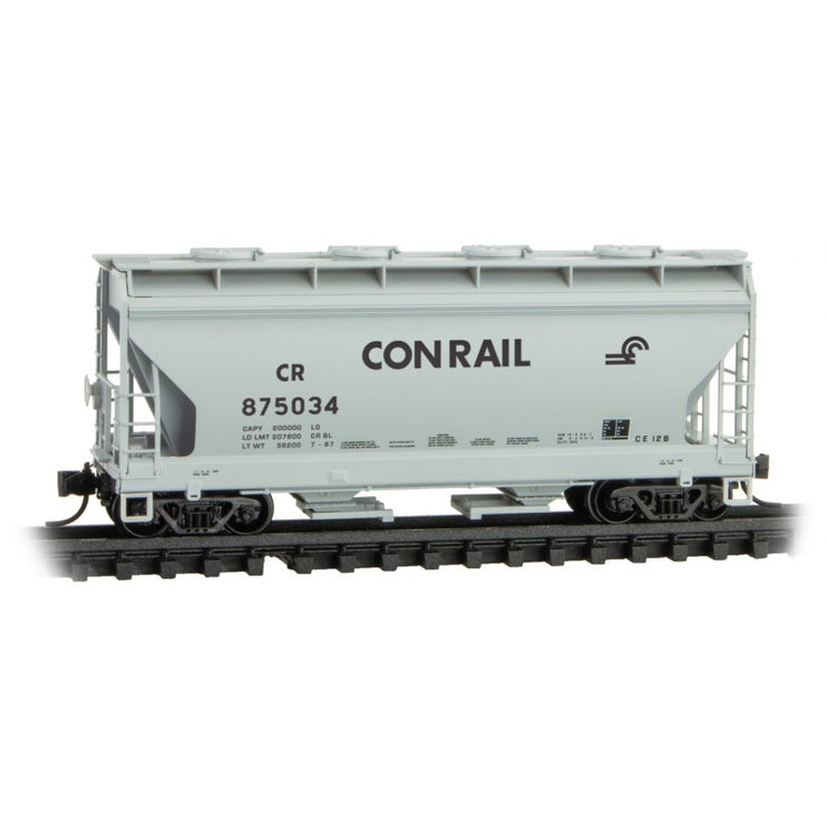 Micro Trains Line N 2-Bay Covered Hopper Conrail Rd# 875034