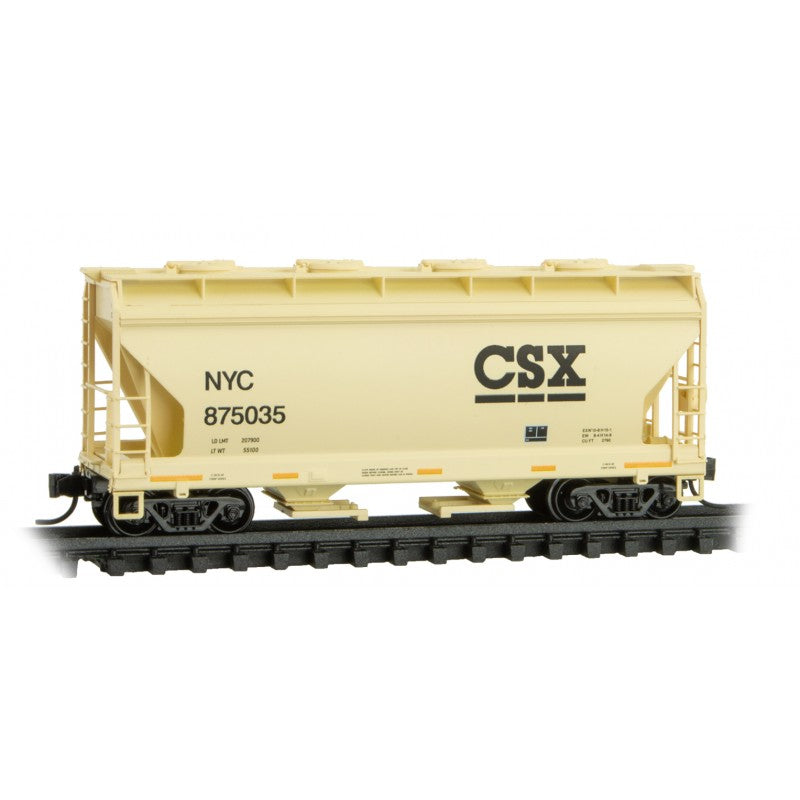 Micro Trains Line N 2-Bay Covered Hopper CSX Rd# 875035