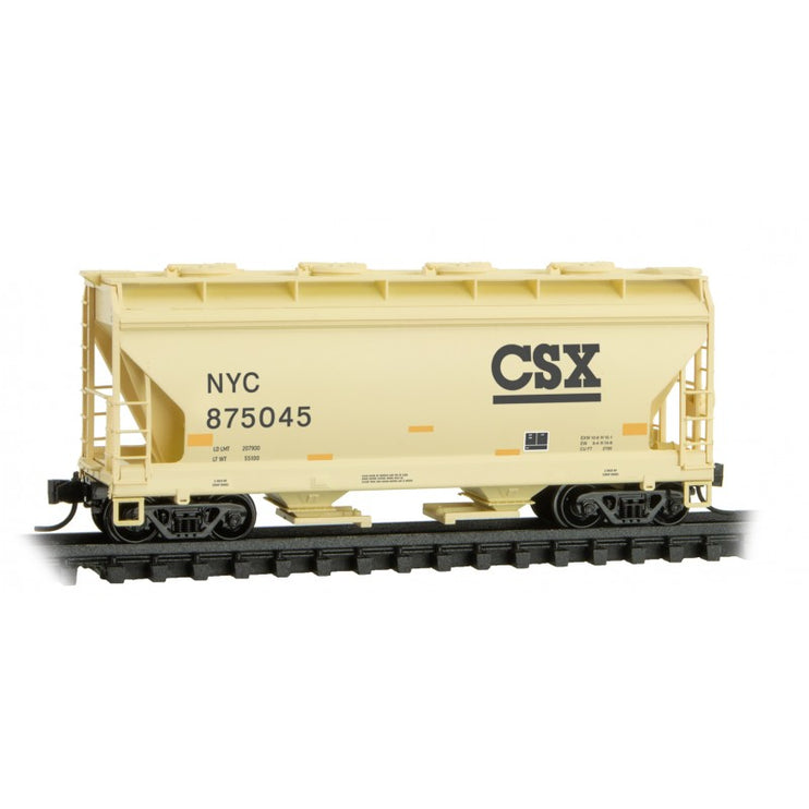 Micro Trains Line N 2-Bay Covered Hopper CSX Rd# 875045