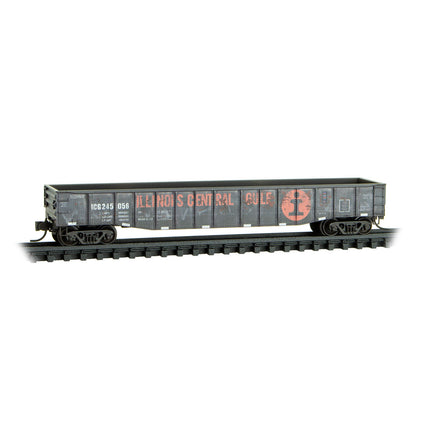 Micro Trains Line N Illinois Central Gulf 50' Steel Side Gondola weathered 2-Pack JEWEL Case RD# ICG 245056, 245669