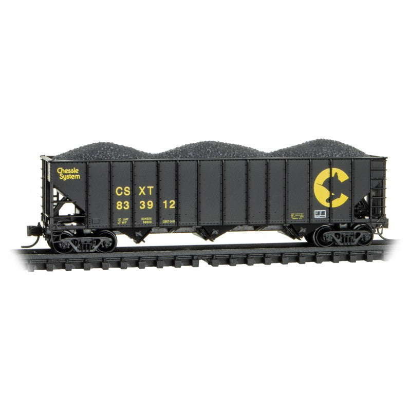 Micro Trains Line N 3-bay hopper CSX/ex. Chessie - Rd# 833912 -Rel. 2/23