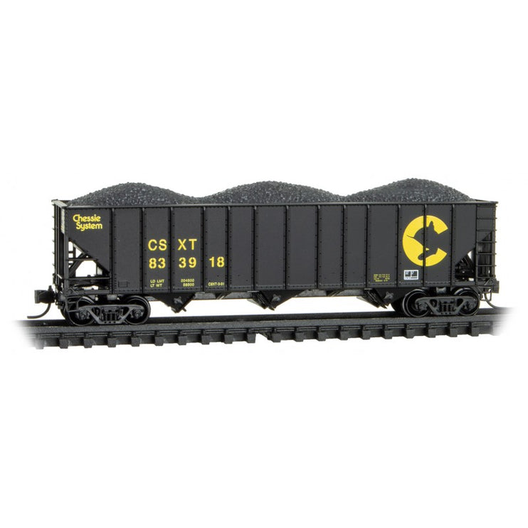 Micro Trains Line N 33-bay hopper CSX/ex. Chessie - Rd# 833918 -Rel. 2/23