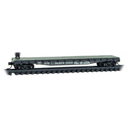 Micro Trains Line N Scale 50' flat car D&RGW - Rd# 21001 Rel. 05/23