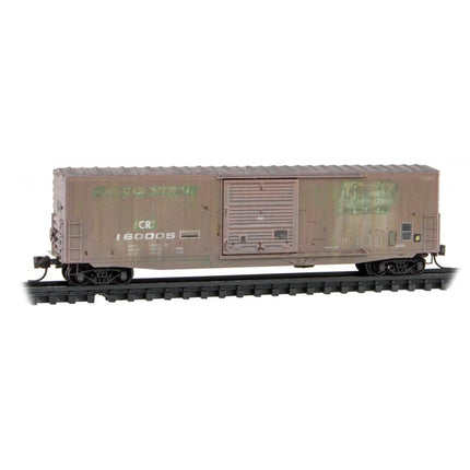 Micro Trains N Scale Weathered Conrail Boxcar Three Pack - Foam Nest