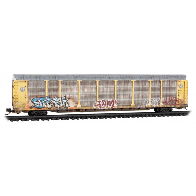 Micro Trains N Scale BNSF Weathered Autorack 852068