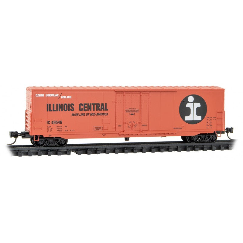 Micro Trains Line N 50' Standard Box Car, 8' Plug Door, w/o Rfwk, Short Ladders Illinois Central - Rd# 49546  - Rel. 6/23