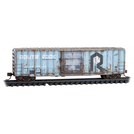 Micro Trains Line N CNW/ex-RI Rd# 718115, 718463 Weathered 2-pack