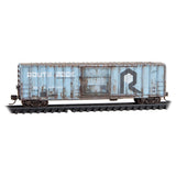 Micro Trains Line N CNW/ex-RI Rd# 718115, 718463 Weathered 2-pack Jewel Case