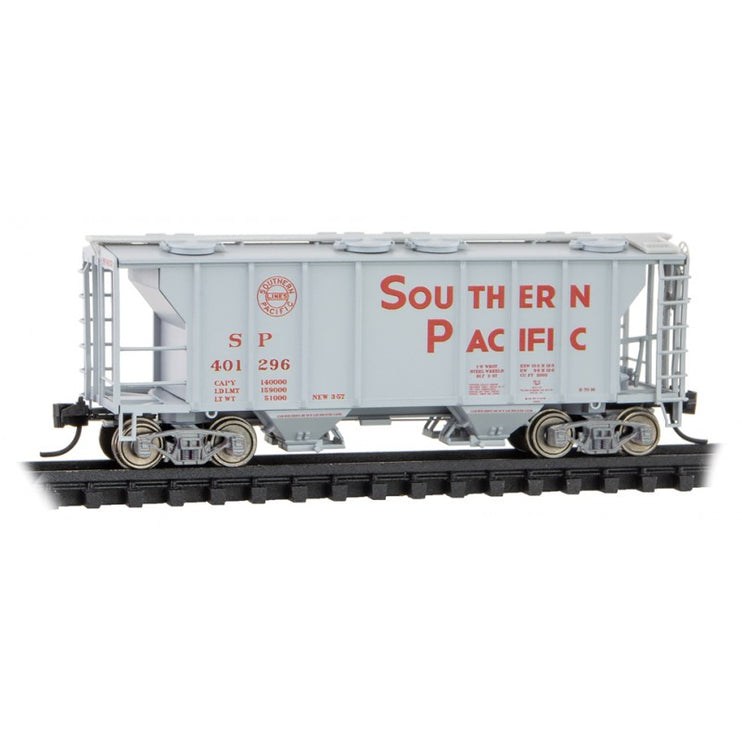 Micro Trains Line N Scale PS-2, 2-Bay Covered Hopper, Southern Pacific Rd# 401296 - Rel. 7/23