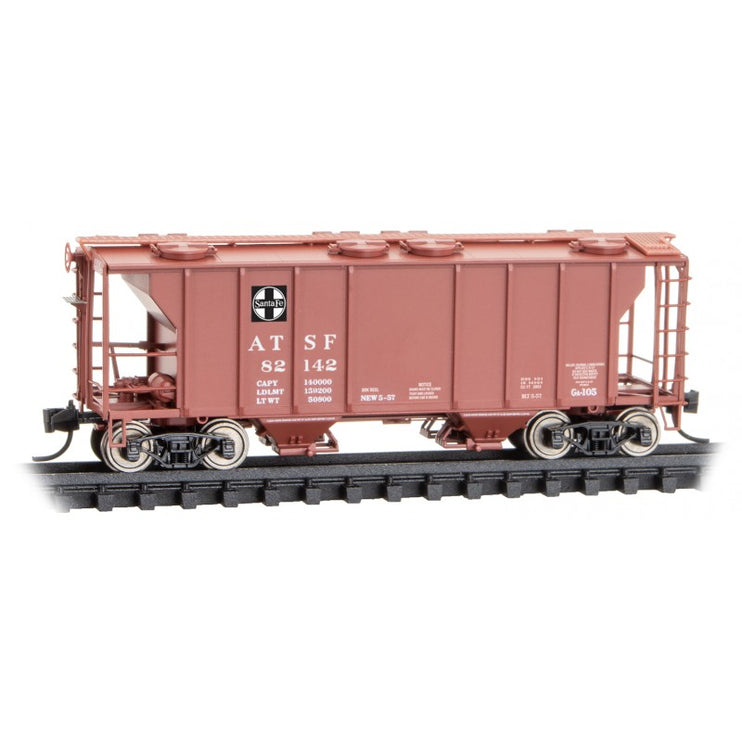 Micro Trains N Scale ATSF Rd# 82142 PS-2 2 Bay Covered Hopper