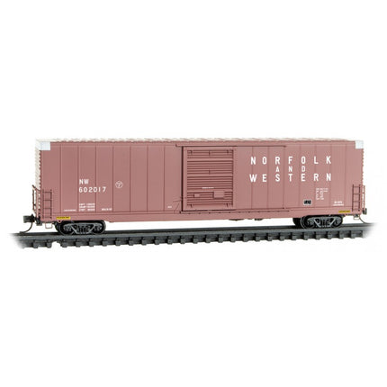 Micro Trains N Scale Norfolk and Western 7,400 cubic-foot 60’ box car 602017