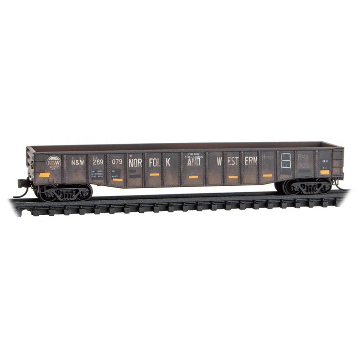 Micro Trains N Scale Norfolk Southern 50 Foot Fixed End Gondola FT #4 NW/ex-NKP Rd# 269079 Rel. 8/23