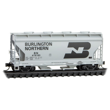 Micro Trains Line N Scale Burlington Northern 4-pk RP#215 419183, 419246, 419305, 419332 - FAMILY FOAM - Rel. 08/23