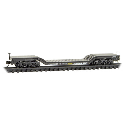 Micro Trains Line N Heavyweight Depressed Center Flat Car Cotton Belt RD# SSW 80005