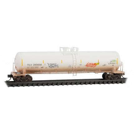 Micro Trains N Scale 56' General Service Tank Car 3-pack weathered w/ Jewel Cases Trinity Industries TILX 280721, 280673, 280650