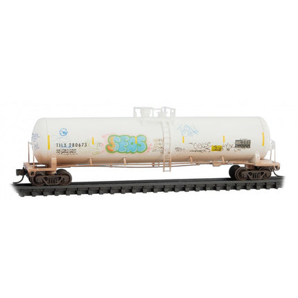 Micro Trains N Scale 56' General Service Tank Car 3-pack weathered w/ Jewel Cases Trinity Industries TILX 280721, 280673, 280650