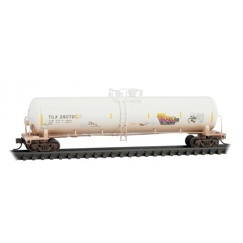 Micro Trains N Scale 56' General Service Tank Car 3-pack weathered w/ Jewel Cases Trinity Industries TILX 280721, 280673, 280650
