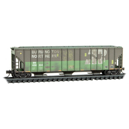 Micro Trains N Scale BNSF/Ex-BN weathered 3 pack (3-bay Hopper) Foam Insert Burlington Northern (BN) 456334, 456379, 456383