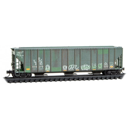 Micro Trains N Scale BNSF/Ex-BN weathered 3 pack (3-bay Hopper) Foam Insert Burlington Northern (BN) 456334, 456379, 456383