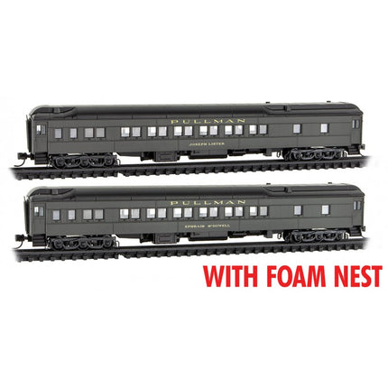 Micro Trains N Scale Chicago & North Western Railroad Pullman hospital Car CNW Hospital Car 2-pk FOAM - Rel. 9/23