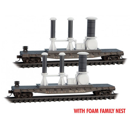 Micro Trains N Scale D&RGW weathered w/power load 2-pack FAMILY FOAM Available 11/23