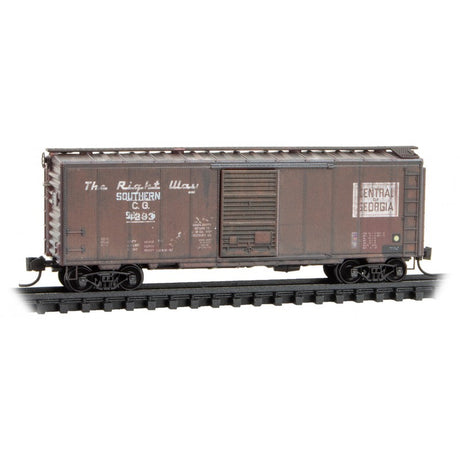 Micro Trains Line N Scale 40' Standard Box Car Single Door Norfolk Southern FT #8 Southern/ex-CG- Rd# 992376 Rel. 12/23