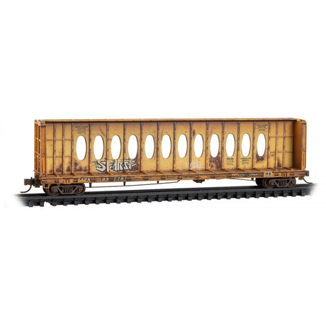 Micro Trains Line N Scale 60' Centerbeam w/ Opera Windows Weathered 3 Pk Jewel Cases RD# TTZX 83776, 83782, 83798