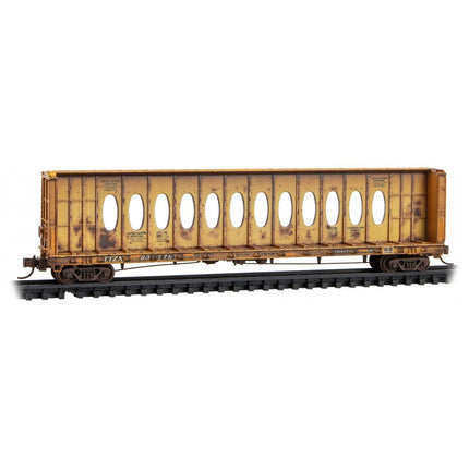 Micro Trains Line N Scale 60' Centerbeam w/ Opera Windows Weathered 3 Pk Jewel Cases RD# TTZX 83776, 83782, 83798