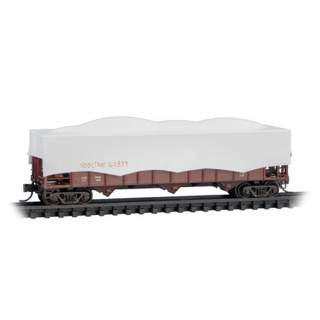 Micro Trains Line N Scale Canadian Pacific 100 Ton 3 Bay Rib Side Hopper with Tarps Jewel Case RD# CP SOO 60839, 60853, 60867, 60899