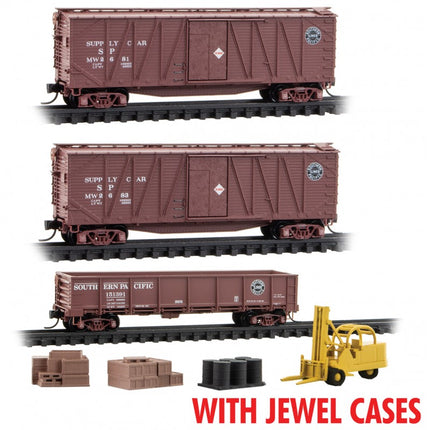 Micro Trains Line N Scale Supply Car Jewel Case Southern Pacific RD# SP 2681, 2683, 151391