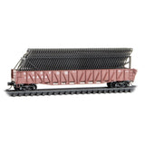Micro Trains N Scale Atchison, Topeka and Santa Fe  50' Composite Gondola w/ Frame Load 3 Pack Foam Nest RD# ATSF 176652, 176676, 176693