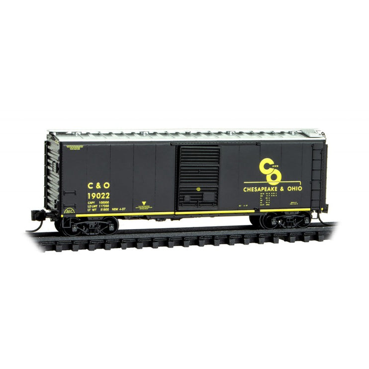 Micro Trains Line N Scale 40' Standard Box Car Single Door Chesapeake & Ohio RD# C&O 19022