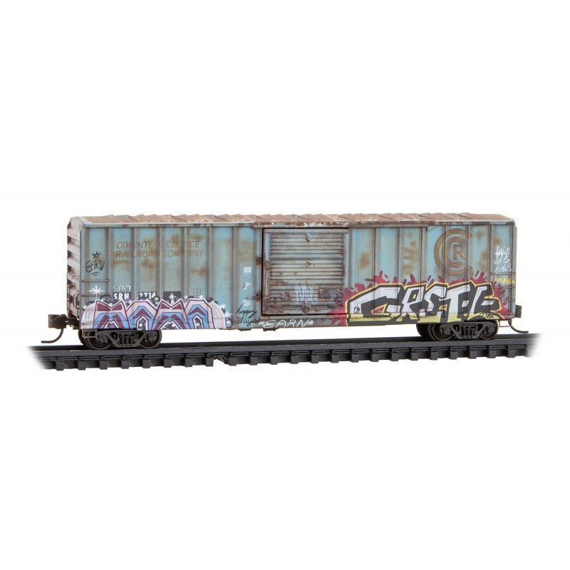 Micro Line Scale Micro Trains Line N Scale Ex Per Diem SRN ex C&C 3714 50' Rib Side Box ...