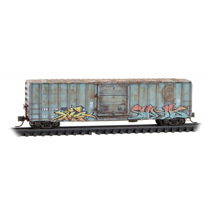 Micro Trains Line N Scale Ex Per Diem SRN ex C&C 3714 50' Rib Side Boxcar Single Door Weathered