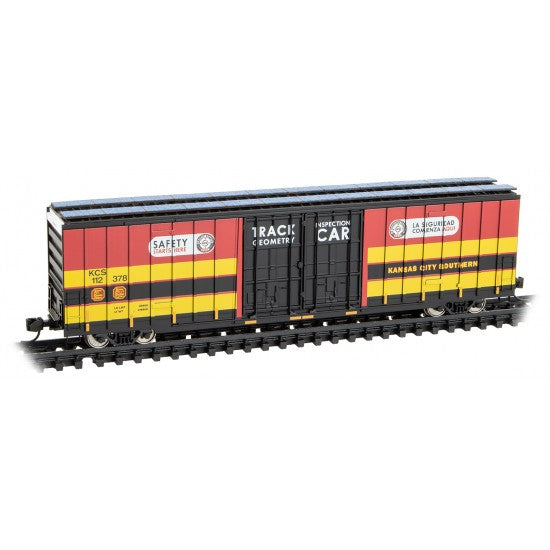 Micro Trains N Scale 60' Rib Side Double Plug Door High Cube Boxcar Kansas City Southern RD# KCS 112378