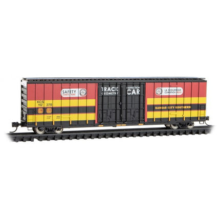 Micro Trains N Scale 60' Rib Side Double Plug Door High Cube Boxcar Kansas City Southern RD# KCS 112378