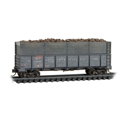 Micro Trains N Scale Northern Pacific weathered 3-pk w/beet load  Foam Family Nest RD# NP 118542, 118551, 118583 (Copy)