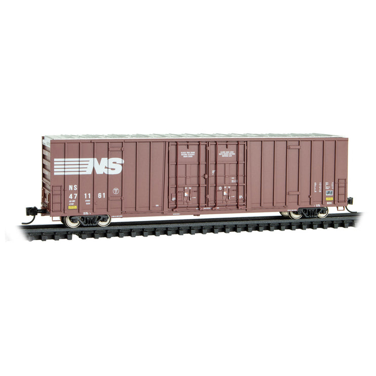 Micro Trains N Scale Norfolk Southern 60' Rib Side Double-Plug Door High Cube Boxcar RD# NS 471161