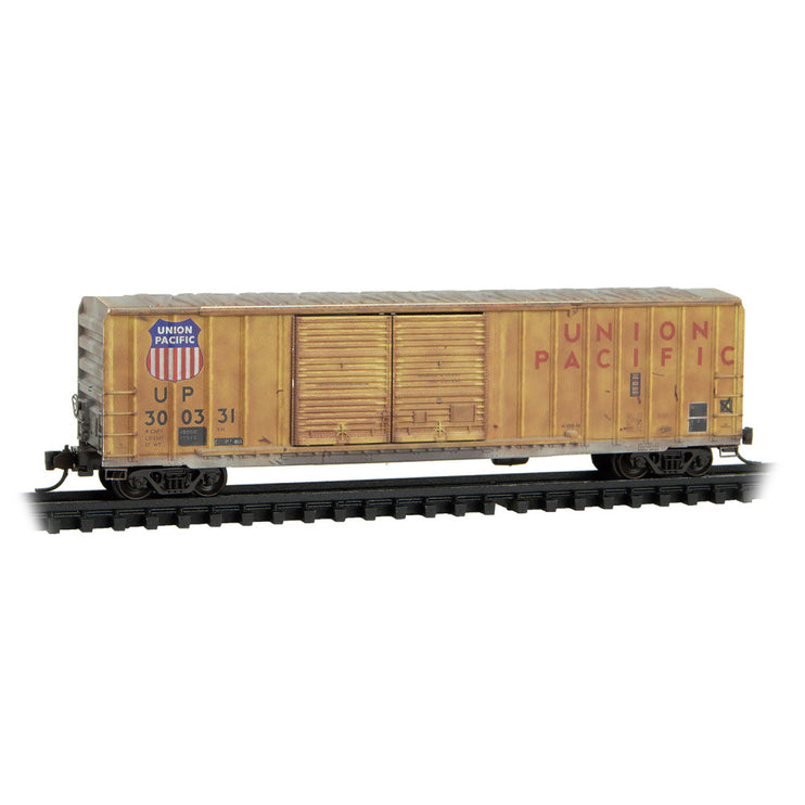 Micro Trains Line N Scale Union Pacific RD# 300331, 300432 Weathered 2-pack Jewel Case