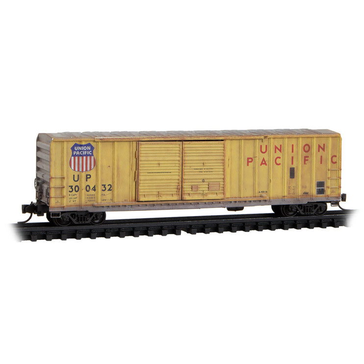 Micro Trains Line N Scale Union Pacific RD# 300331, 300432 Weathered 2-pack Jewel Case