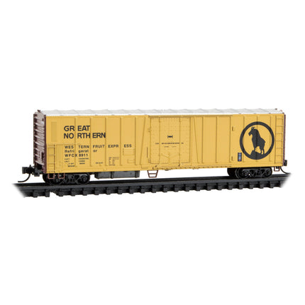 Micro Trains Line N Scale Great Northern 51' Rib Side Mechanical Reefer w/o Roofwalk RD# WFCX 8911