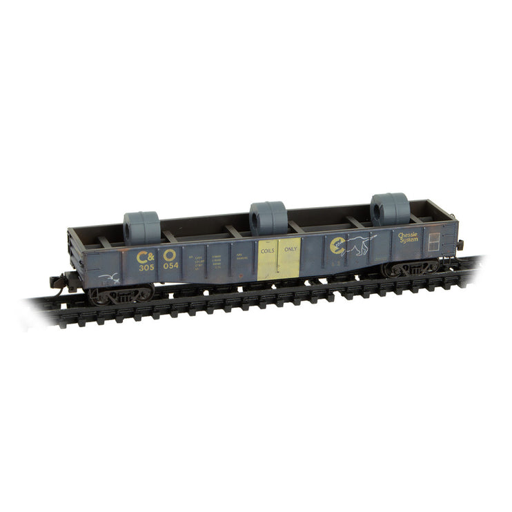 Micro Trains N Scale Chesapeake & Ohio Gondolas  Weathered JEWEL CASES RD# C&O 305005, 305012, 305054